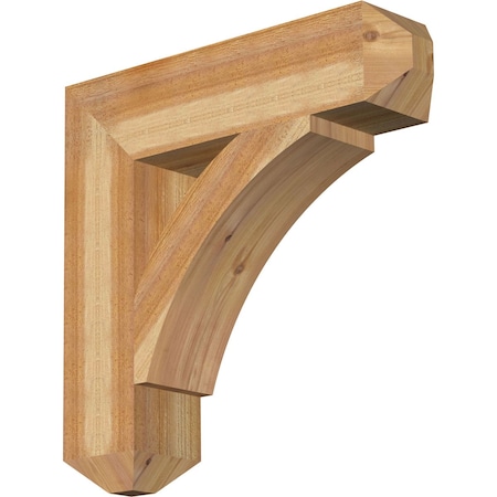 Thorton Craftsman Rough Sawn Bracket, Western Red Cedar, 6"W x 26"D x 26"H